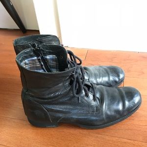 Black Leather Aldo Boots